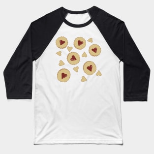 Pack pattern heart biscuit coquette dollette Baseball T-Shirt
